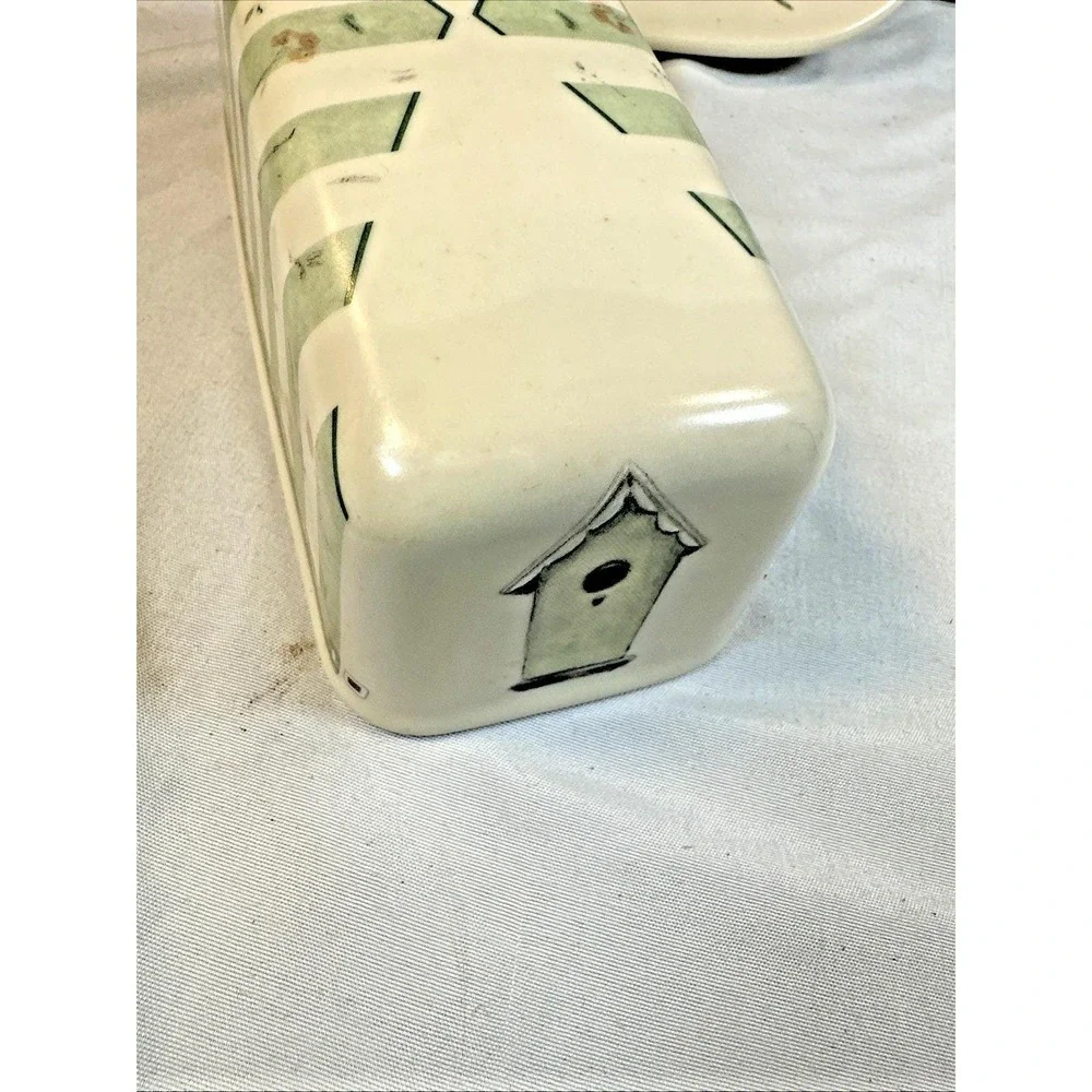 Pfaltzgraff Naturewood 1/4 Lb Covered Butter Dish 6 1/8
